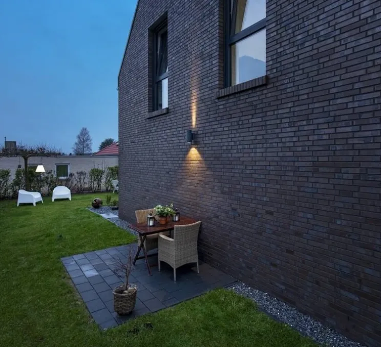 Applique murale, Enola M, noir, IP65, LED, dim, 3000-4000K, 1900 lm, L10cm, H23cm - SLV