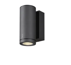 Applique*SLV Applique murale, Enola round S, , IP65, LED, dim, 3000-4000K, 500 lm, L6,8cm, H16 cm - noir