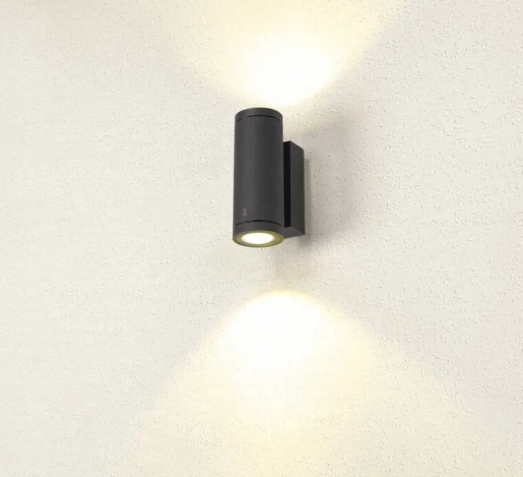 Applique murale, Enola S, noir, IP65, LED, dim, 3000-4000K, 700 lm, L6,8cm, H18cm - SLV