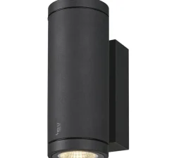 Applique murale, Enola S, noir, IP65, LED, dim, 3000-4000K, 700 lm, L6,8cm, H18cm - SLV