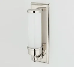 Applique*Hudson Valley Lighting Applique murale, Everett, , IP44,L12,1cm, H36,2cm - Hudson Valley nickel poli