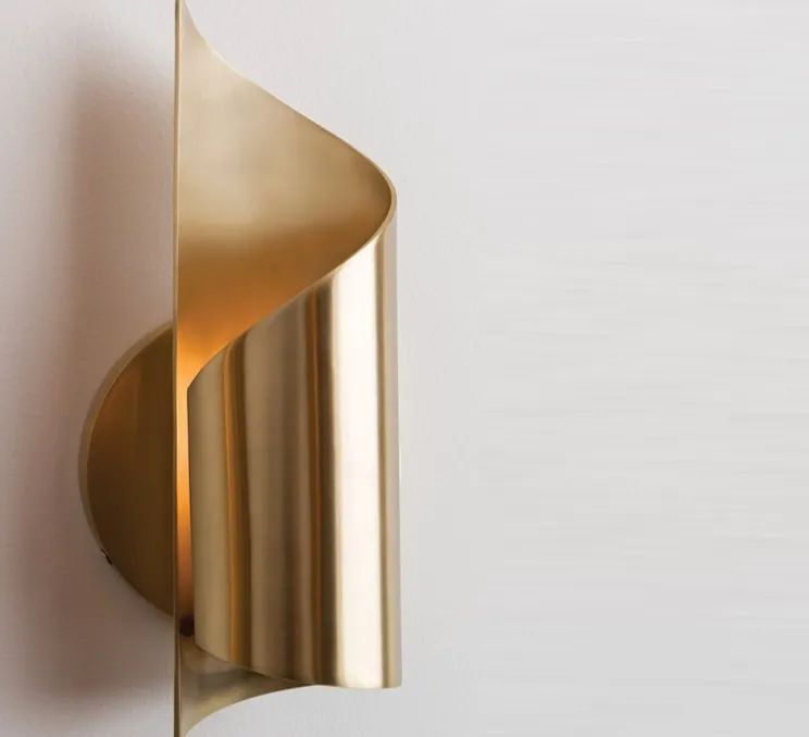 Applique murale, Evie, laiton, IP40, Ø12cm, H25cm - Hudson Valley Lighting Group