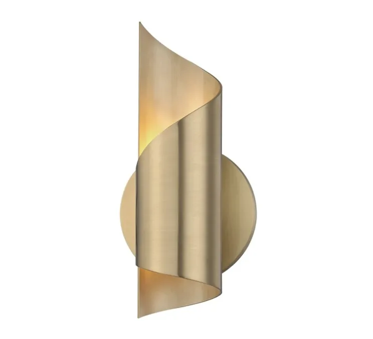 Applique murale, Evie, laiton, IP40, Ø12cm, H25cm - Hudson Valley Lighting Group