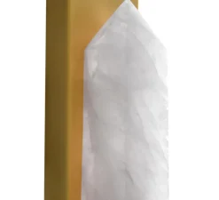 Applique murale, Evora, laiton antique, cristal de roche, L30cm, H50,5cm - Eichholtz