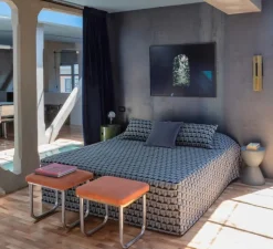 Applique*Tooy Applique murale, Excalibur, 559.41, , IP40, Ø12cm, H45cm - laiton brossé, noir texturé