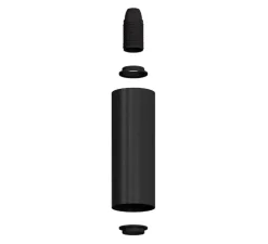 Applique murale, Fermaluce Flex, Tub-E14, noir mat, L8,3cm, H8,3cm - Creative Cables