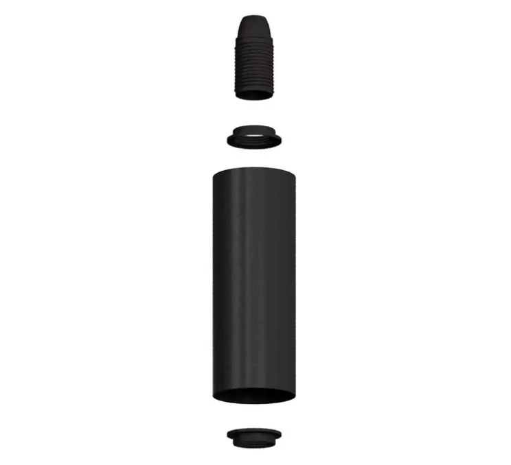 Applique murale, Fermaluce Flex, Tub-E14, noir mat, L8,3cm, H8,3cm - Creative Cables