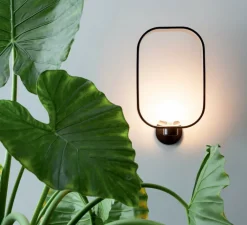 Applique*Tooy Applique murale, Filipa 555.41, , IP40, L28cm, H49cm - noir, gris