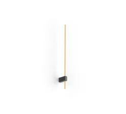 Applique murale, Finlin 1.0, noir, LED, 3000K, 380lm, L2,6cm, H62,3cm - Wever&Ducré
