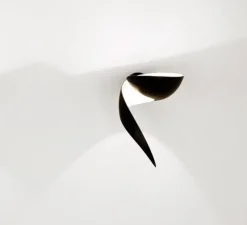 Applique murale, Flamme Droite, noir, H30cm - Serge Mouille