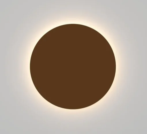 Applique*Doxis Applique murale, Flat Iron Round 640, , LED, 2700K, 4000 lm, Ø64cm, H6,5cm - corten