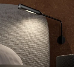 Applique*Lumina Applique murale, Flo M, , LED, dim, 2700K, 201 lm, L36cm, H15cm - Black Soft Touch