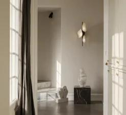 Applique*Nuura Applique murale, Florii 3, , LED, dim, 2700K, 960 lm, L22,1cm, H60,6cm - blanc, bronze