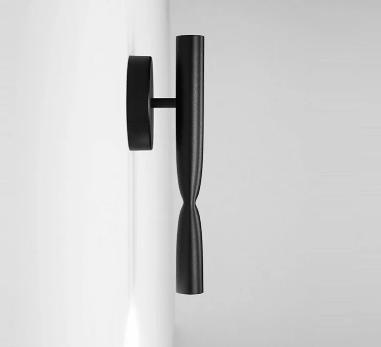 Applique murale, Flow, A-3730, noir mat, LED, 2700k, 565 lm, L11,6cm, H32cm - Estiluz