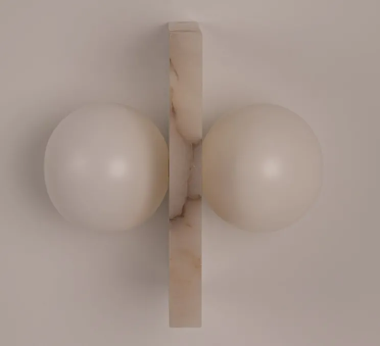 Applique murale, Flugi, Albâtre, L32cm, H30cm - Simone & Marcel