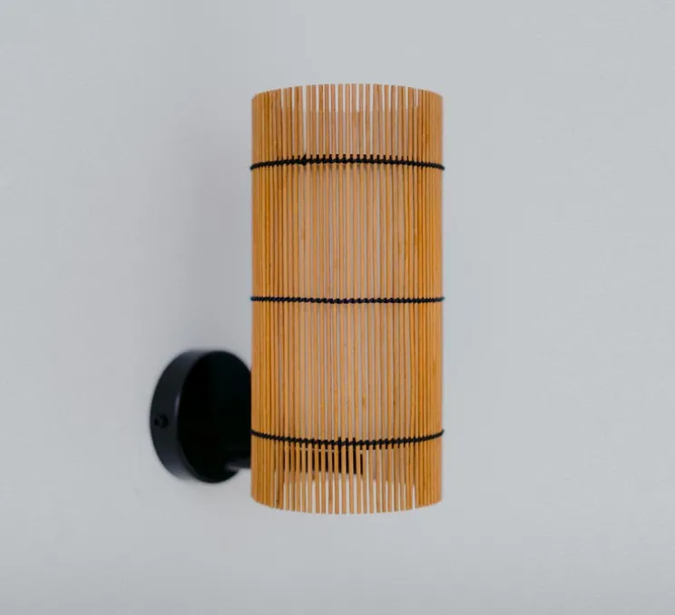 Applique murale, Foc S, marron, Ø10cm, H21cm - Mediterranean objects