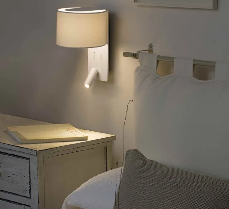 Applique murale, Fold, liseuse, blanc, LED, 2700K, 200lm, L20cm, H30cm - FARO