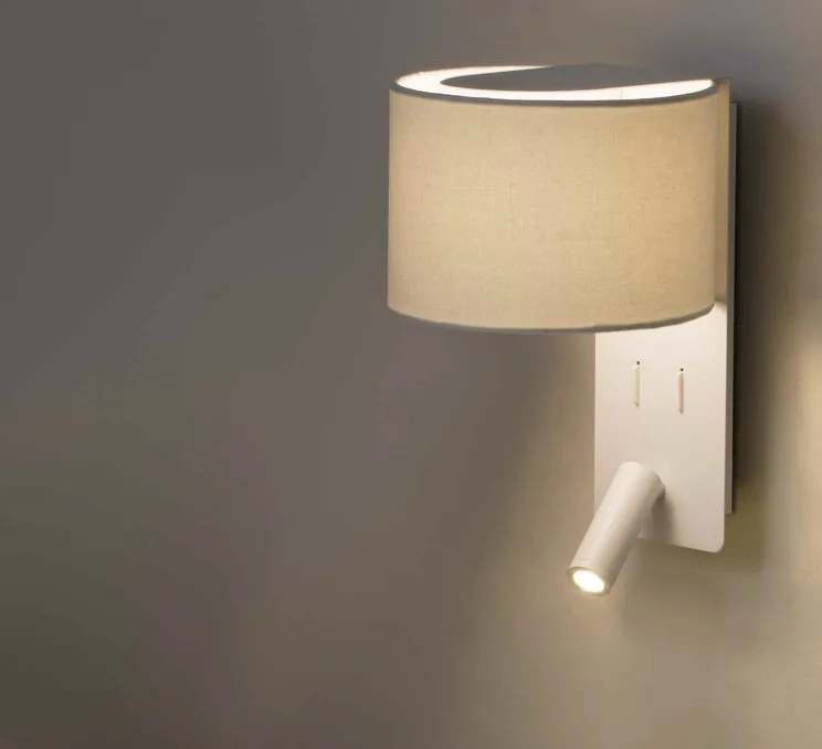 Applique murale, Fold, liseuse, blanc, LED, 2700K, 200lm, L20cm, H30cm - FARO