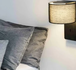 Applique murale, Fold, noir, L20cm, H30cm - FARO