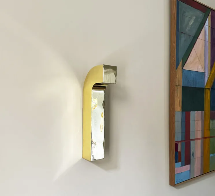 Applique murale, Fold, or, LED, 3000K, 350 lm, L8cm, H45cm - BACCARIS