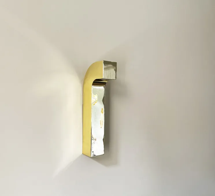 Applique murale, Fold, or, LED, 3000K, 350 lm, L8cm, H45cm - BACCARIS