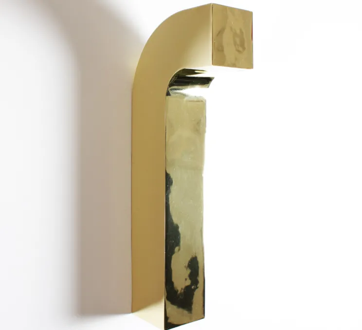 Applique murale, Fold, or, LED, 3000K, 350 lm, L8cm, H45cm - BACCARIS