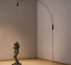 Applique*Nemo Lighting Applique murale, Fox, , LED, dim, 2700k, 839 lm, L10cm, H180cm - noir mat