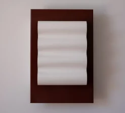 Applique murale, Frame Alu Brun S, aluminium brun-rouge, L24cm, H35cm - Violaine D'Harcourt