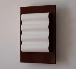 Applique murale, Frame Alu Brun S, aluminium brun-rouge, L24cm, H35cm - Violaine D'Harcourt