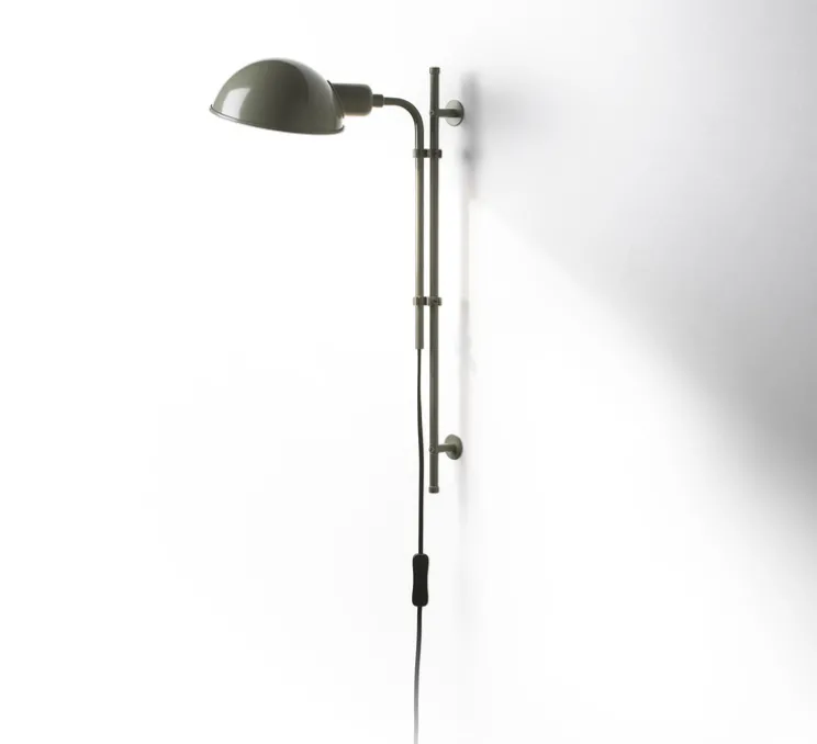 Applique murale, Funiculi, gris, Ø15,5cm, H49,2cm - Marset