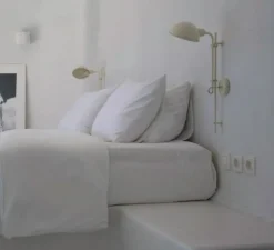 Applique*Marset Applique murale, Funiculi, cassé, Ø15,5cm, H49,2cm - blanc