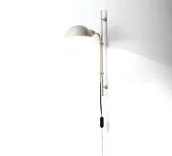 Applique*Marset Applique murale, Funiculi, cassé, Ø15,5cm, H49,2cm - blanc