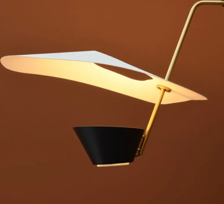 Applique*Sammode Applique murale, G25, dimmable, , Ø83cm, H164cm - Pierre Guariche noir et blanc