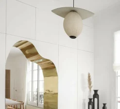 Applique*Sammode Applique murale, G25, dimmable, , Ø83cm, H164cm - Pierre Guariche noir et blanc
