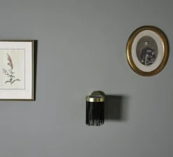 Applique*Eno Studio Applique murale, Galon S, , LED, 3000k, 300lm, L12cm, H18,5cm - noir, laiton