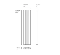 Applique*CVL Applique murale, Gamma XL, , LED, dim, 2700K, 1820 lm, L20cm, H100cm - laiton satiné