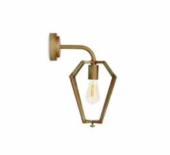 Applique*Moretti Luce Applique murale, Gemstone 3486, , L28cm, H42cm - Laiton vieilli