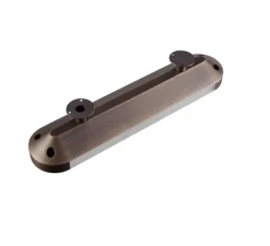 Applique*Entrelacs Applique murale, Ghost 430, , IP44, LED, dim, 2700K, 500 lm, L9,5cm, H42,7cm - Albâtre veines blanches, Bronze moyen