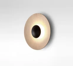 Applique murale, Ginger 32 C, chêne, chêne LED, 2700K, 1066lm, Ø32cm - Marset
