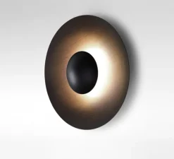 Applique murale, GINGER 32 C, wengé et wengé, LED, 2700K, 1066lm, Ø32cm - Marset