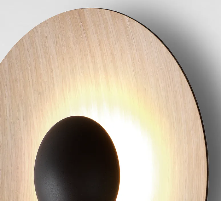 Applique*Marset Applique murale, GINGER 42 C, , 2700K, 2130lm, H42cm - chêne