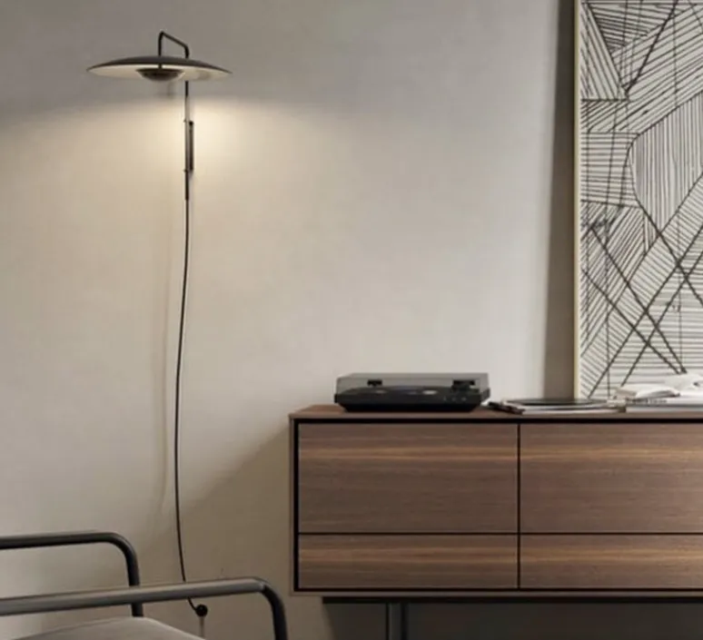 Applique*Marset Applique murale, Ginger 20A, , 2700K, 500lm, Ø,38.9m, H22.2cm - chêne