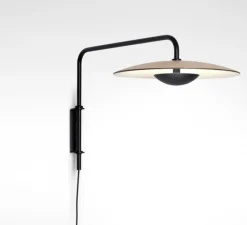 Applique*Marset Applique murale, Ginger 20A, , 2700K, 500lm, Ø,38.9m, H22.2cm - chêne