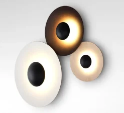 Applique*Marset Applique murale, GINGER TRIPLE, , 2700K, 6219lm, H98,2cm - chêne