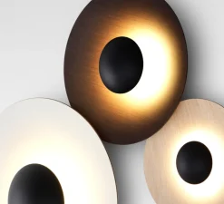 Applique*Marset Applique murale, GINGER TRIPLE, , 2700K, 6219lm, H98,2cm - chêne