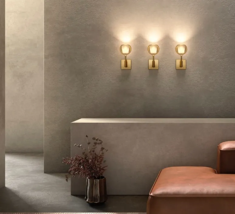 Applique*Penta Applique murale, Glo Mini, structure , verre miroir , Ø13cm, H28cm - or