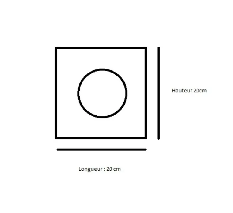 Enfants|Applique*Carré Coco Applique murale, Globe Tile, , L20cm, H20cm - vert