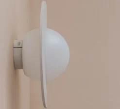 Applique murale, Gorka, rose, IP44, L30cm, H40cm - Zuri