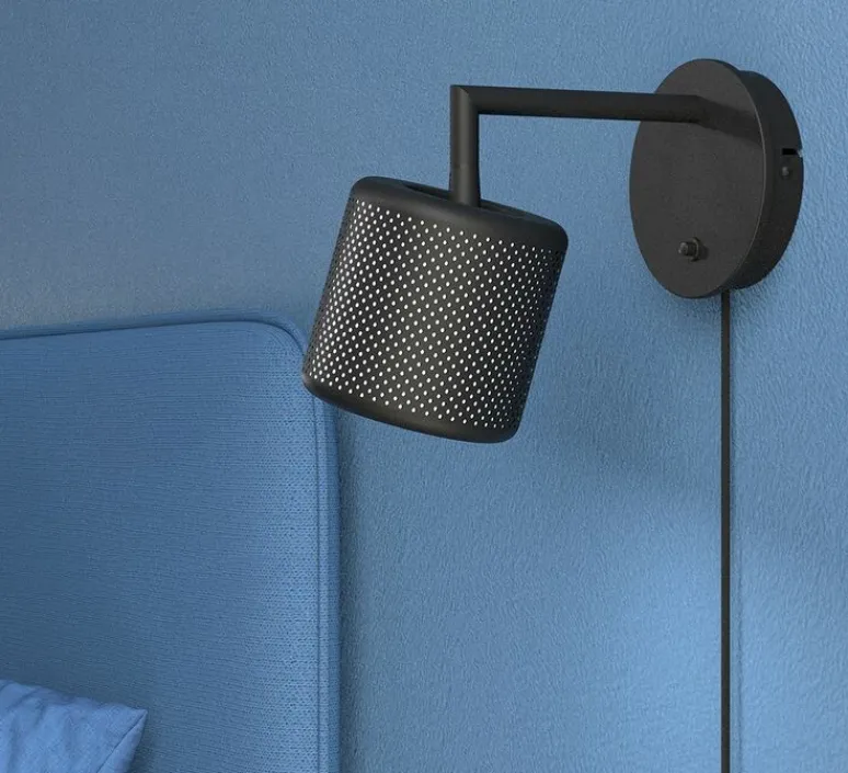 Applique*Herstal Applique murale, Grain XS, , L11cm, H11cm - noir