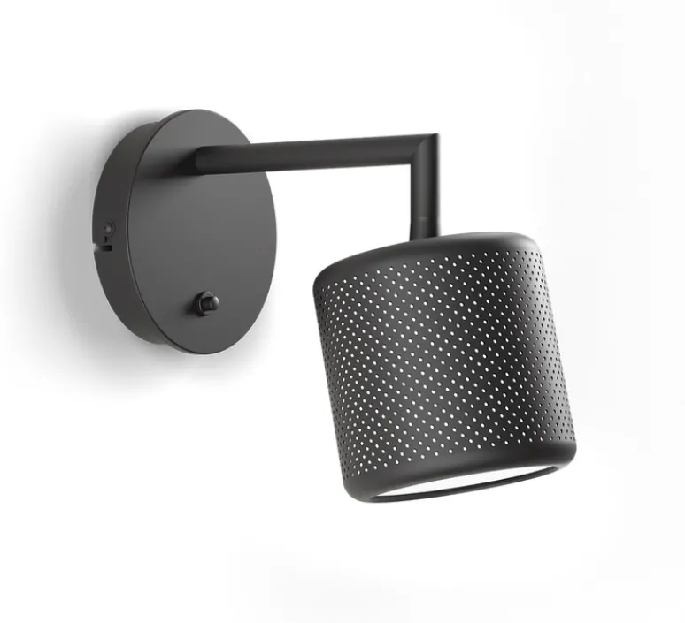 Applique*Herstal Applique murale, Grain XS, , L11cm, H11cm - noir